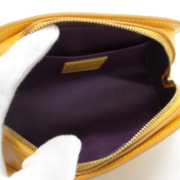 Like 🆕 Louis Vuitton Pouch Dauphine PM Epi Leather in Yellow - Preloved - Picture 12 of 16